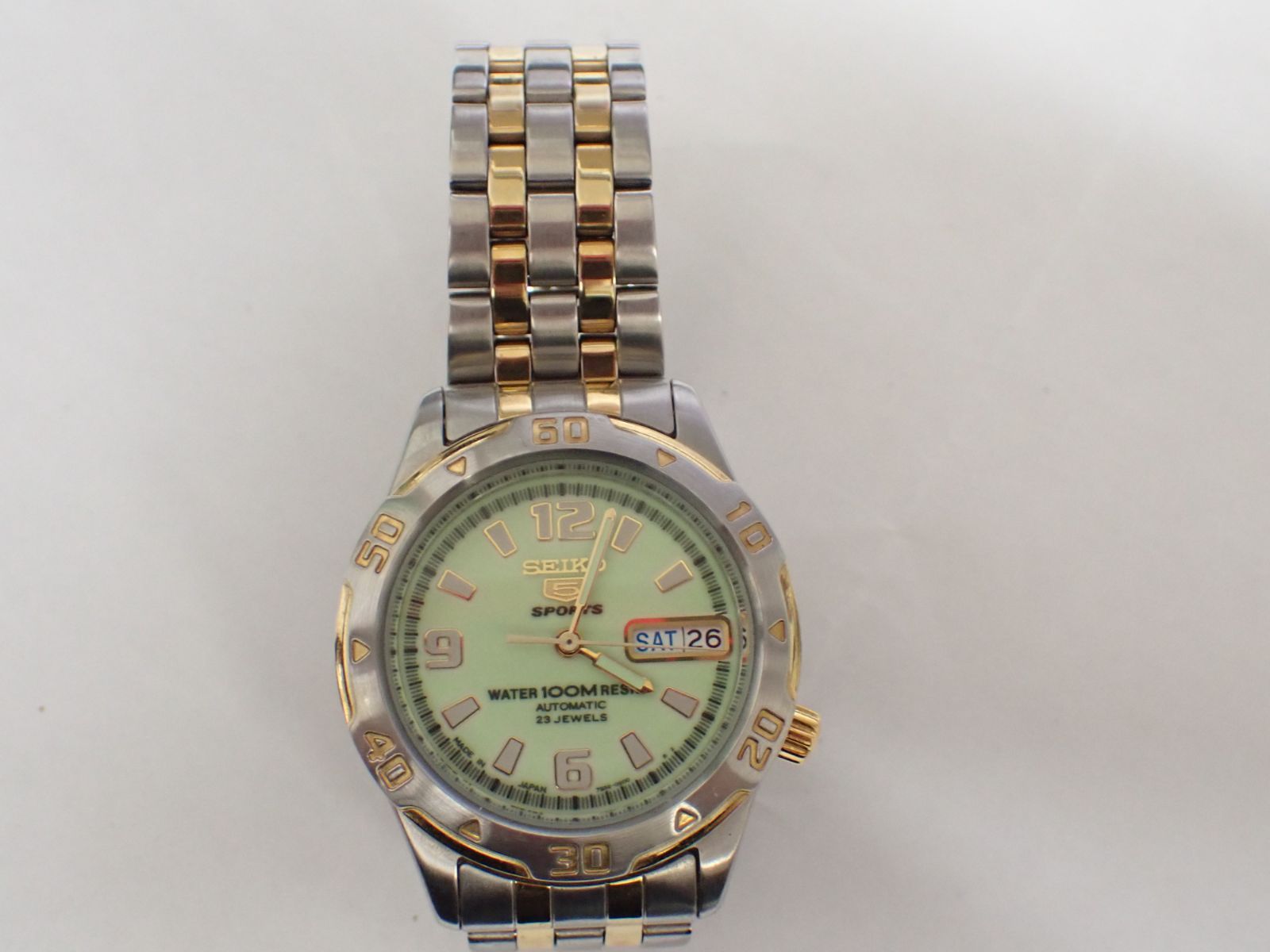 55464】セイコー5 SEIKO スポーツ 7S36-0170 自動巻き時計 動作未確認