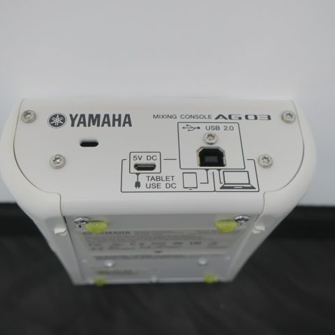 【箱無し/本体のみ】 YAMAHA AG03 箱無し/本体のみ】 YAMAHA AG03 ヤマハ オーディオミキサー 平塚店1-D