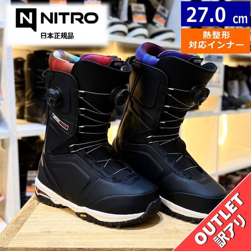 アウトレット】メンズ スノーボードブーツ 25-26 NITRO TEAM BOA
