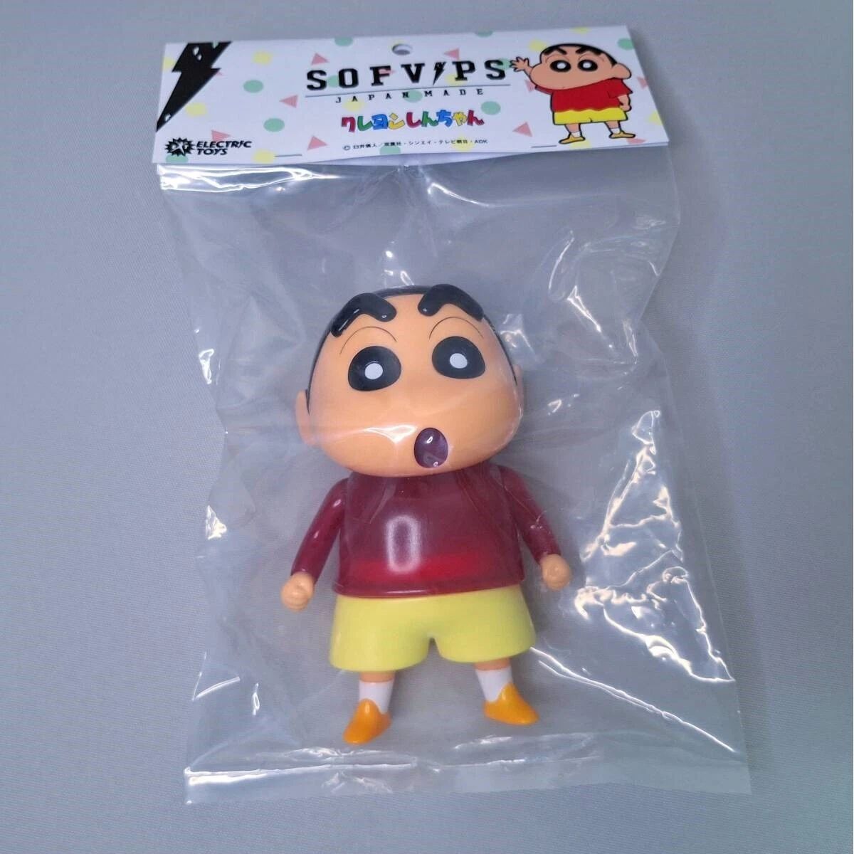 sofvips クレヨン しんちゃん クリアレッド ソフビ フィギュア パンク