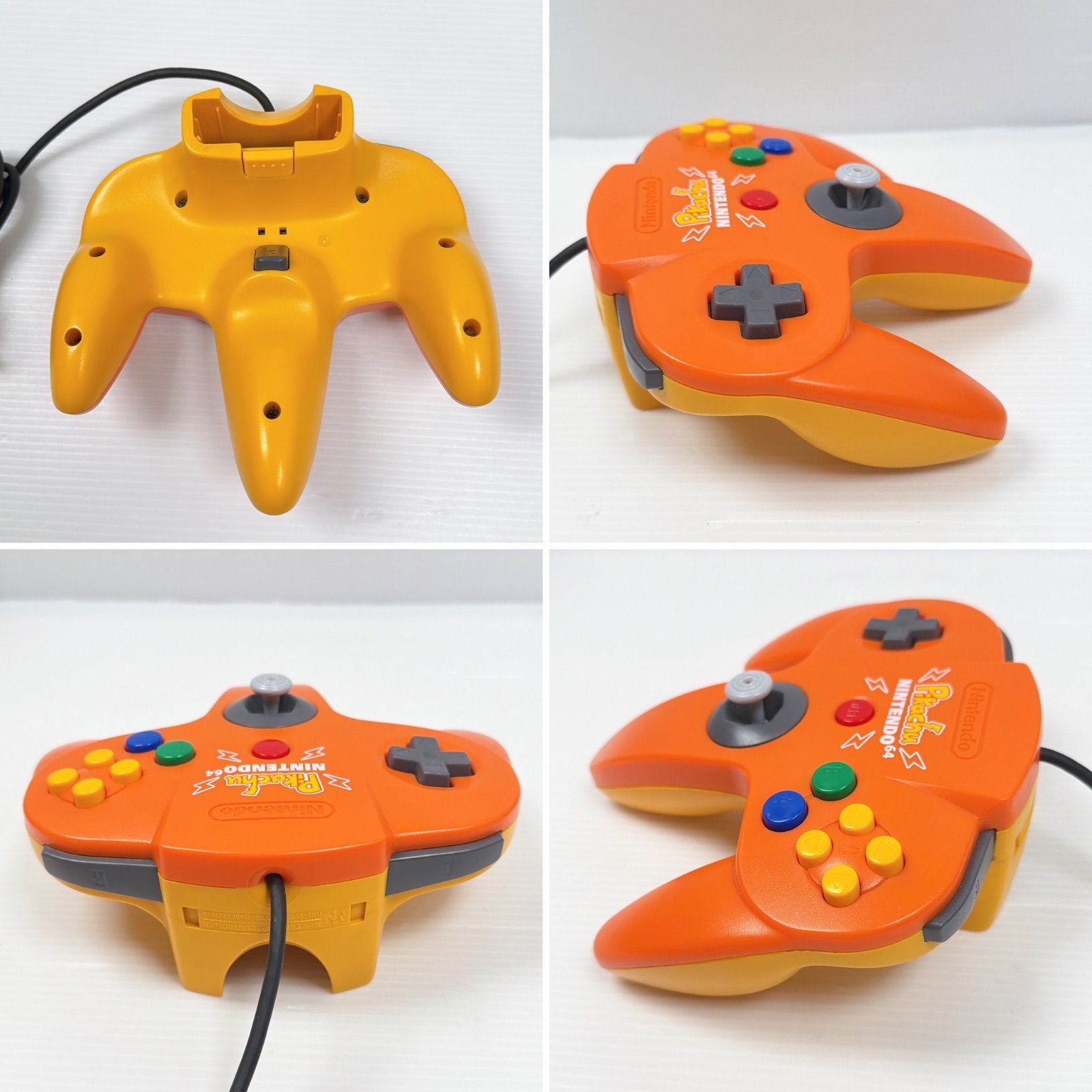 美品 ニンテンドー64本体 ピカチュウ オレンジ イエロー 拡張パック