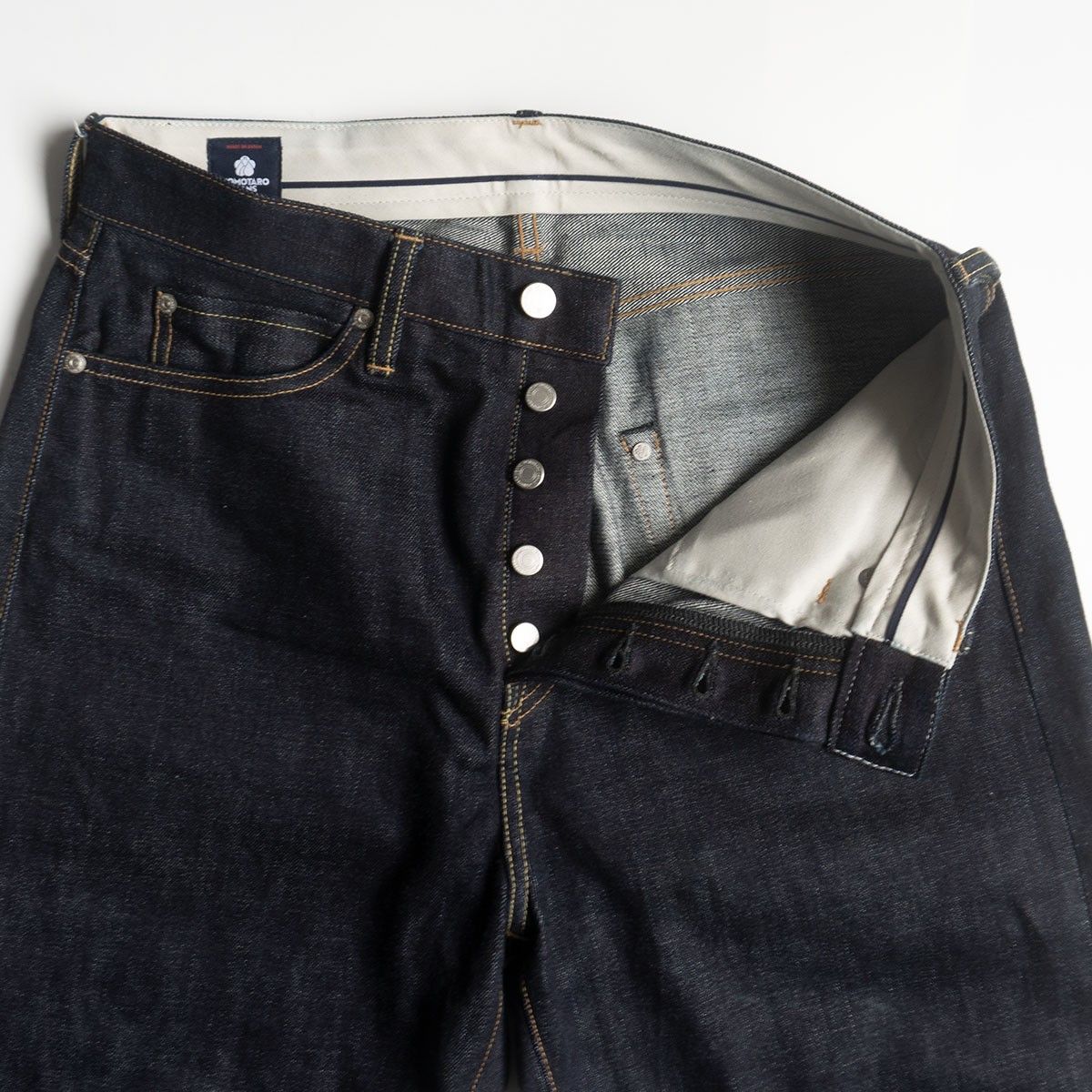 美品/濃紺】桃太郎ジーンズ【#400 STANDARD WIDE 14.7oz】W32 デニム