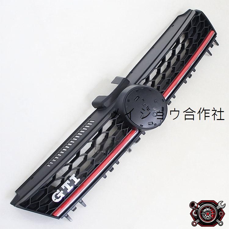 売れ筋ハニカムメッシュ フロントバンパー ラジエーターグリル センターレーシンググリル 適合（2013-2017）Red Line カスタムスタイルcp525