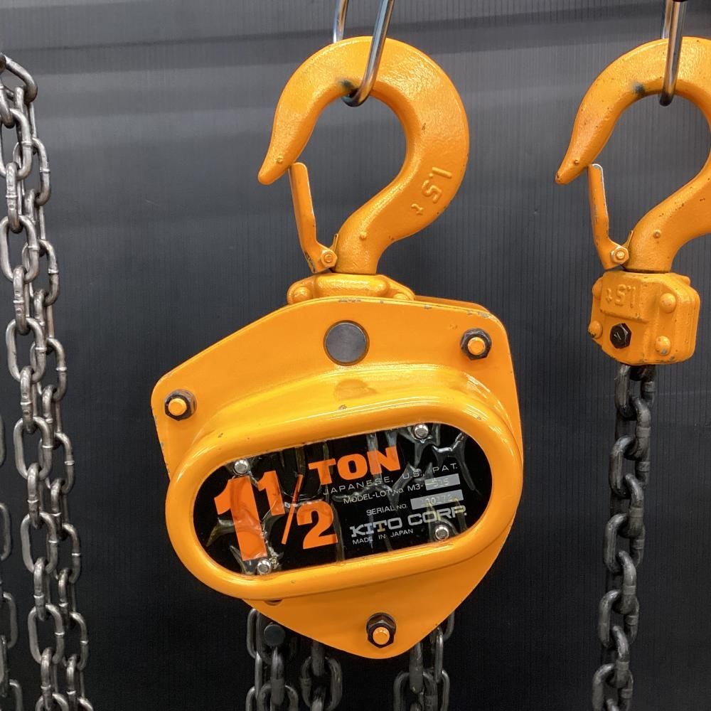 中古】KITO/キトー CB015 M3形 チェーンブロック 1.5t 【201】 - メルカリ