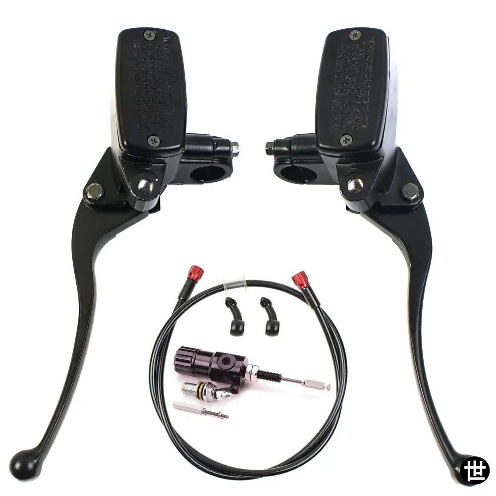 22MM 7/8インチ オートバイ油圧クラッチキット マスターシリンダー ニットレバー ブレーキポンプ ホンダ ヤマハ バイク用