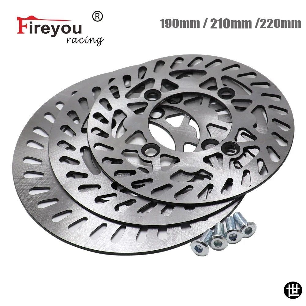 ダートバイク用ディスクローター 180MM 190MM 200MM 210MM 220MM オートバイ ピットバイク ストリートバイク 4穴 フロント リア ホンダ APOLLO BSE ダートバイ