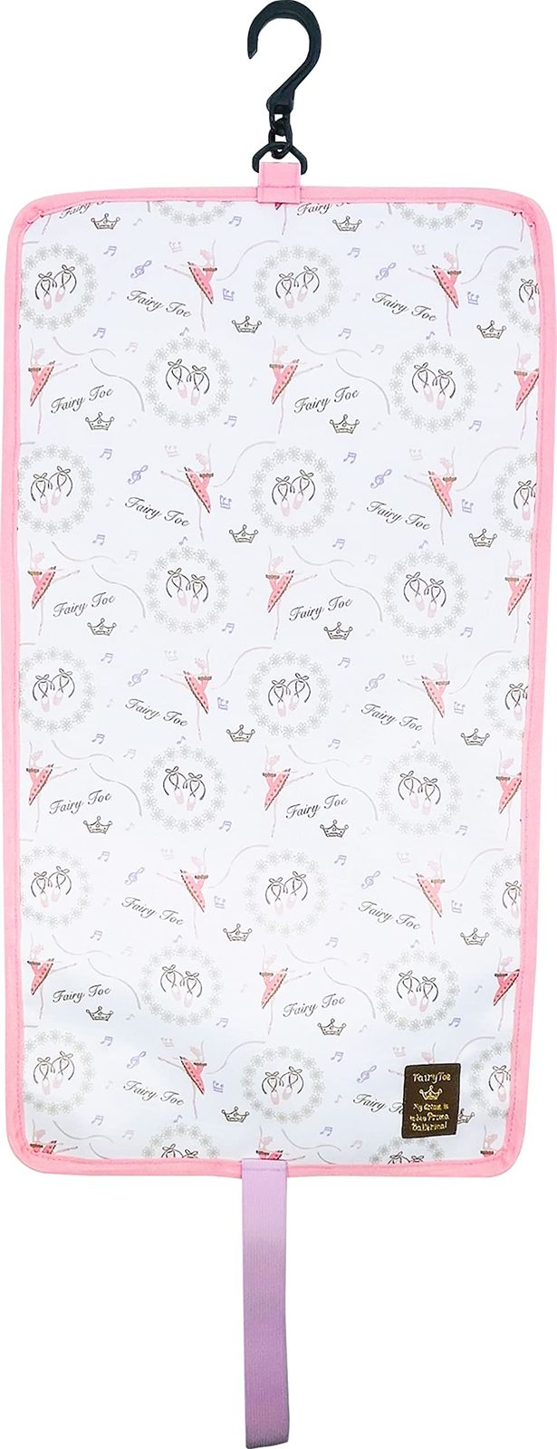 新品 ニックナック 4連トウシューズケース ホワイト バレエ バレリーナ 可愛い コンパクト収納 ニオイ低減 サイズ:広げた状態:W28×H52cm