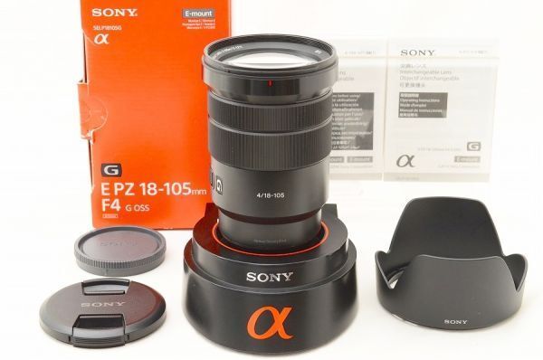 ☆極上美品☆ Sony ソニー E PZ 18-105mm F4 G OSS SELP18105G 元箱 付属品 ♯26052304