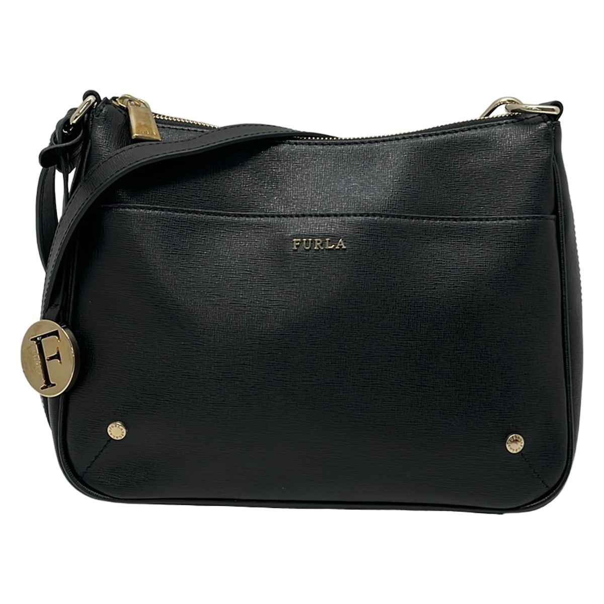 FURLA(フルラ) ショルダーバッグ - 黒 2way レザー