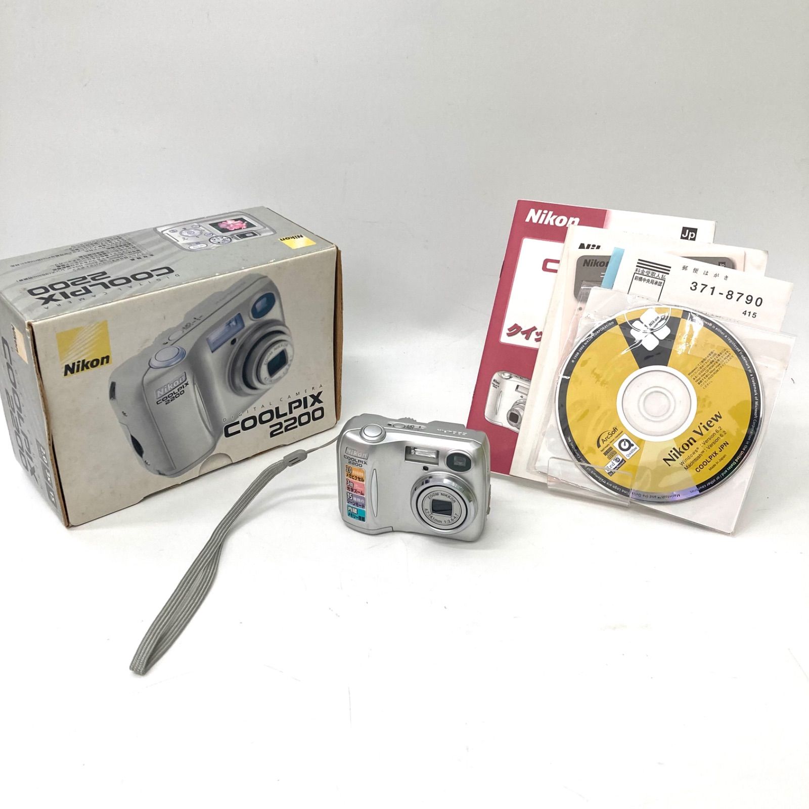 Nikon クールピクス デジカメ　ジャンク扱い品 Nikon】ニコン COOLPIX クールピクス 2200 シルバー コンパクト