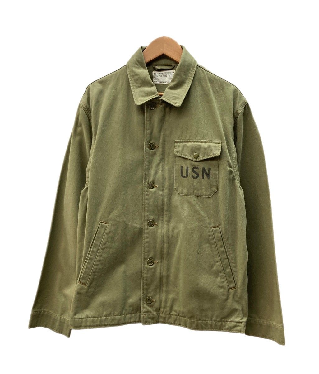 トイズマッコイ TOYS McCOY USN Military UTILITY JACKET ユーティリティ ジャケット プレーン ミリタリー ステンシル 緑 TMJ1508 サイズ42 ジャケット ワンポイント カーキ 104MT-3191