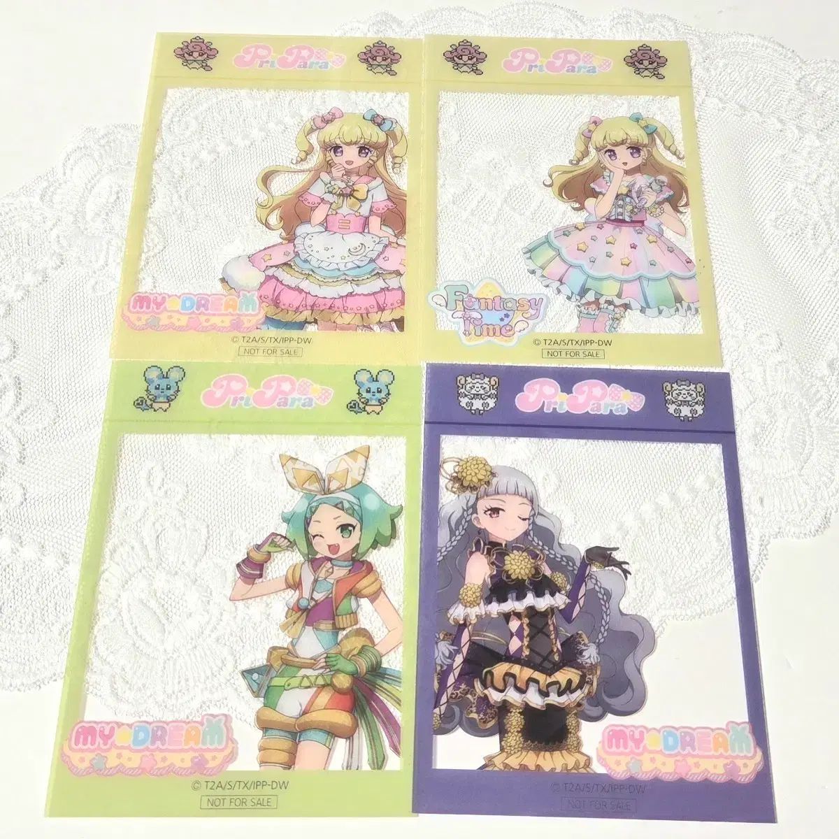 アイドルタイムプリパラ マイリトルポニー ゆい にの みちる クリアカード トレカ グッズ