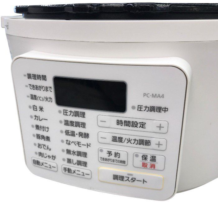 生活家電 アイリスオーヤマ 電気圧力鍋 4.0L ホワイト PC-MA4-W Y1
