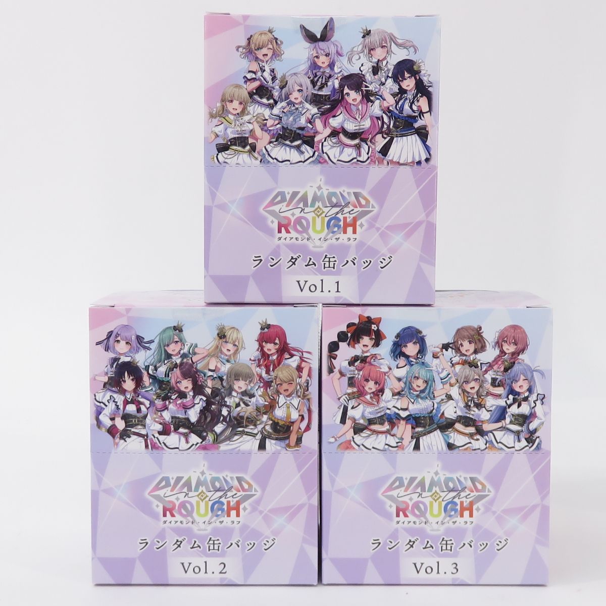 未使用】ぶいすぽっ！ クリアポスター フライトタグ ランダム缶バッジ