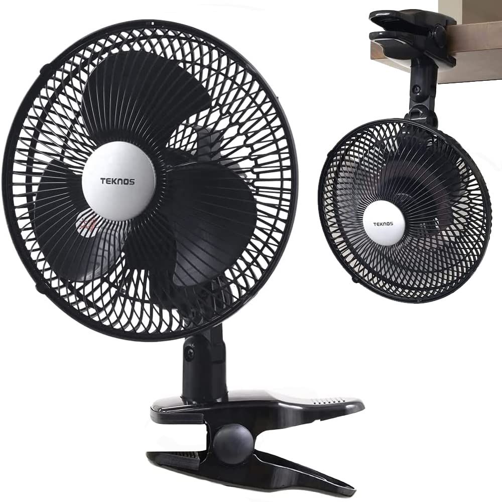 扇風機 クリップ式 電源コード式 パワフル送風 【23cm羽根】大型ファン AC100V コンセントタイプ 360度風向調整 自動首振り 風量2段階切替 静音 どこでも取付可能 サーキュレーター メーカー seathestarse a6de508b