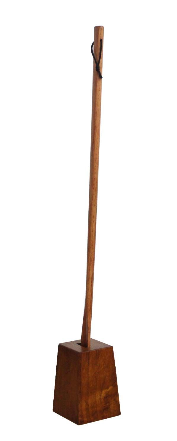 【新着商品】藤代工芸 選べる靴べら ロング スタンド セット 75cm 木製 うるし塗タイプ ナチュラル塗タイプ (うるし塗) クッション材入り