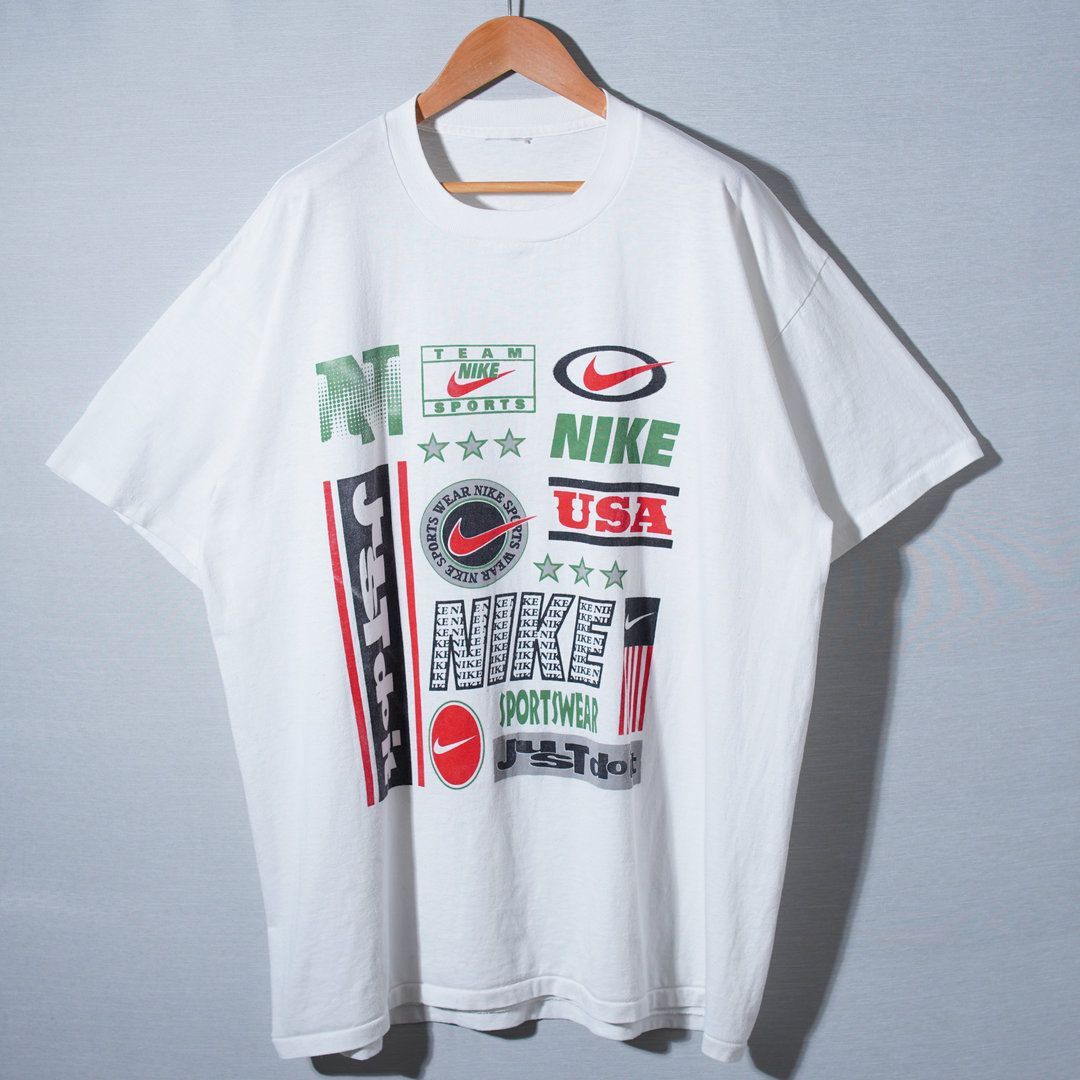 90s ナイキ NIKE Tシャツ XL 相当 ホワイト シングルステッチ 