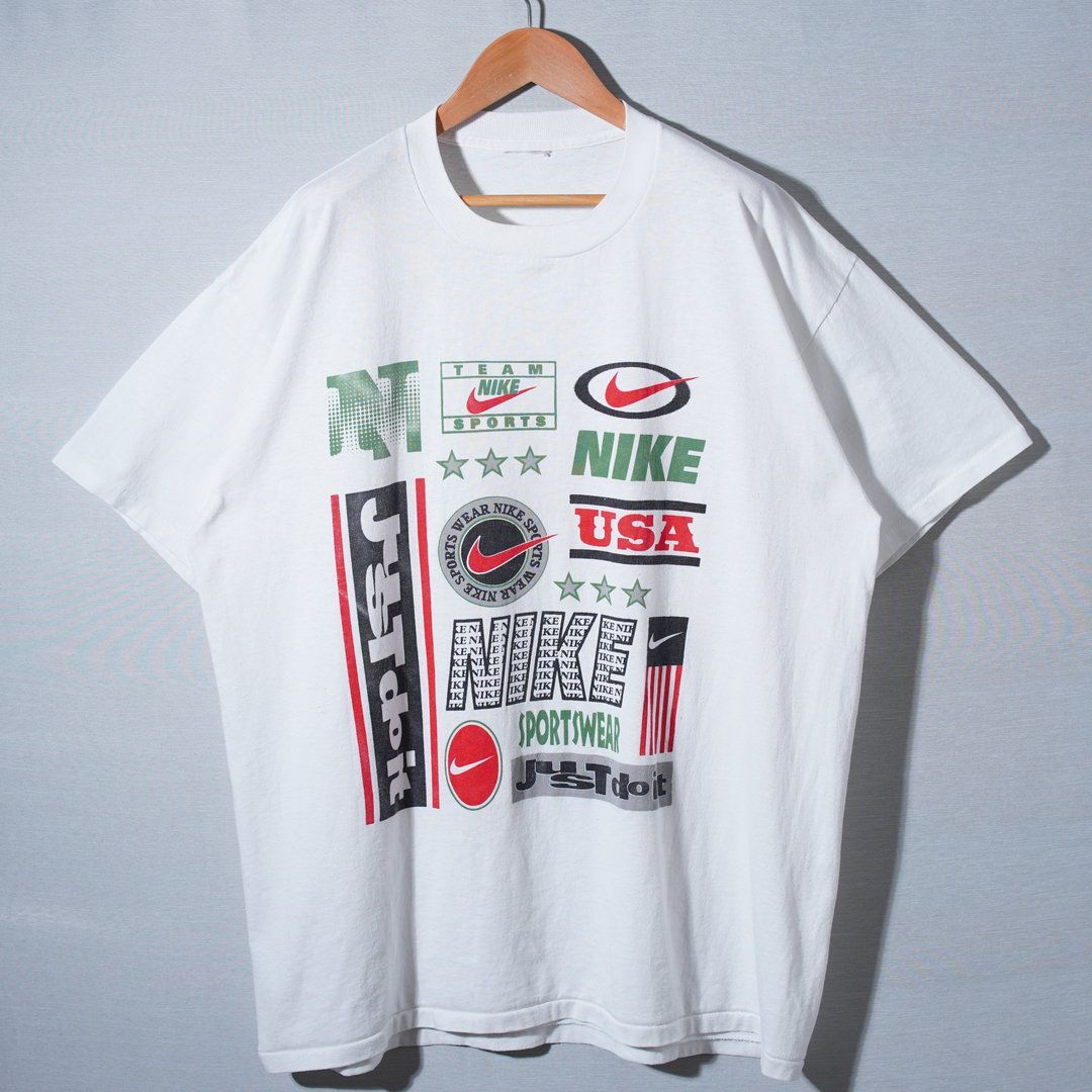 90s ナイキ NIKE Tシャツ XL 相当 ホワイト シングルステッチ