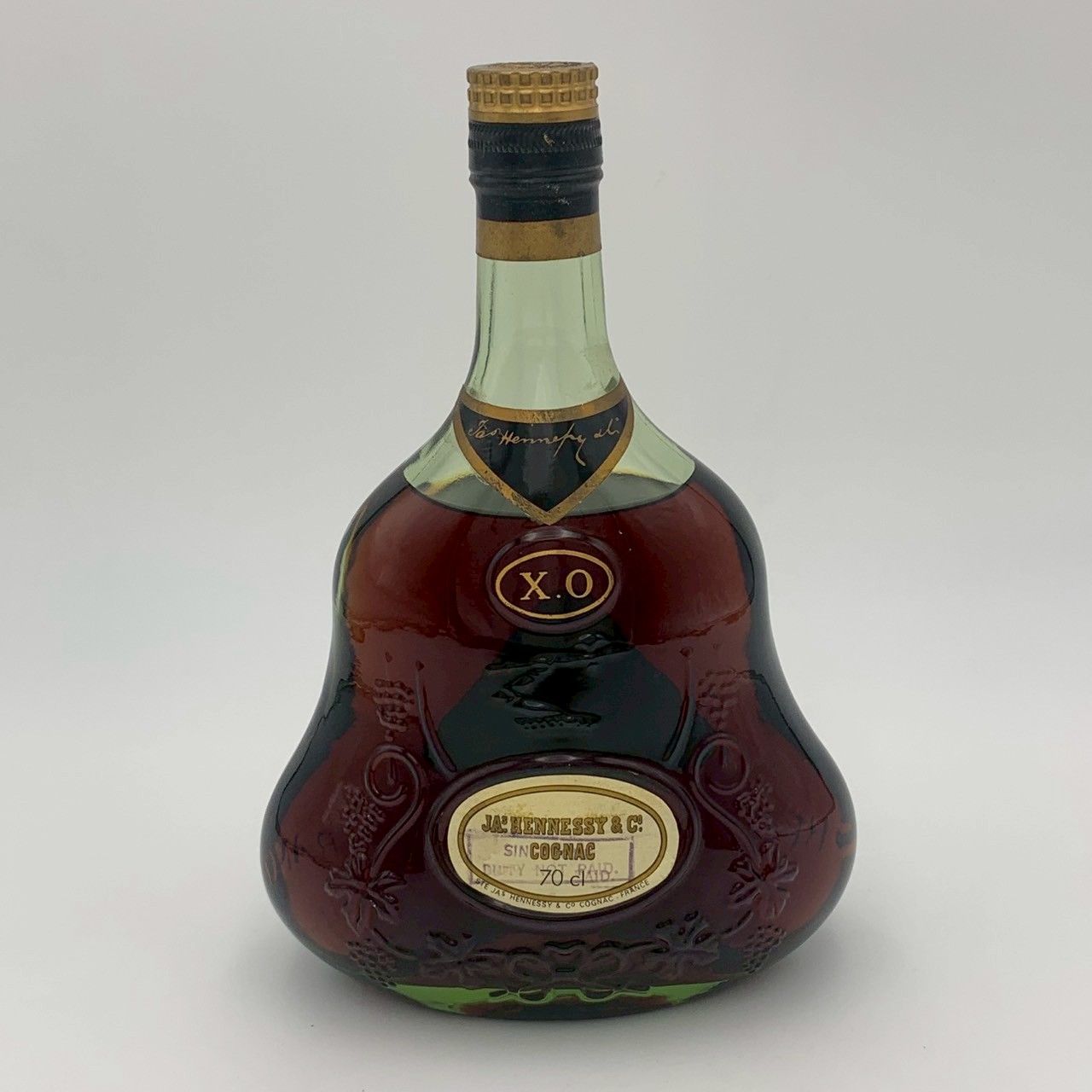 Jas Hennessy X.O. ジャズヘネシー 金キャップ グリーンボトル 旧ボトル 700ml