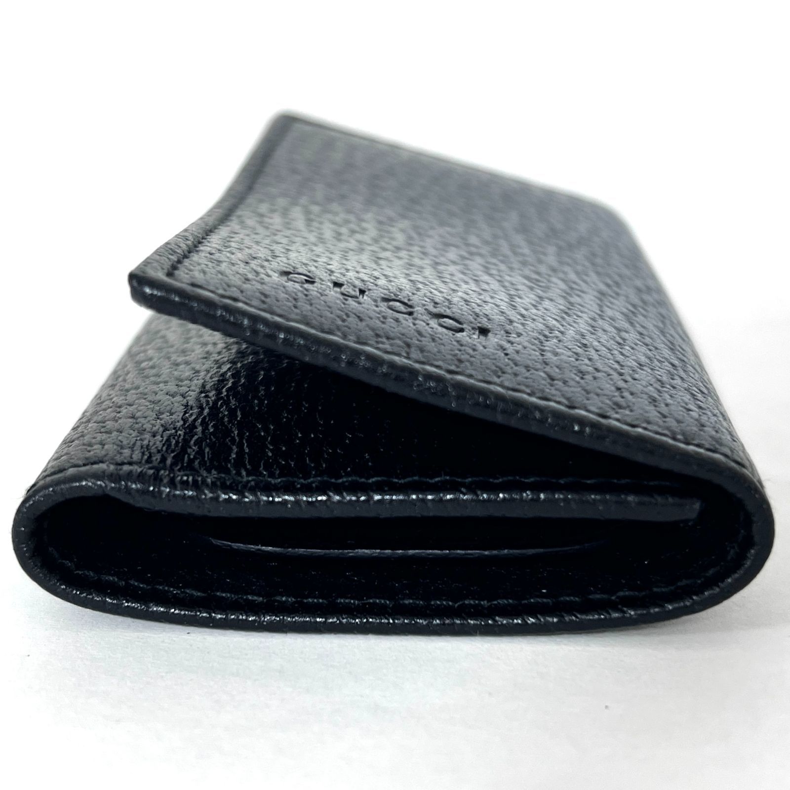 SD7586 新品未使用！ GUCCI グッチ ロゴ 6連キーケース レザー ブラック 033.0959