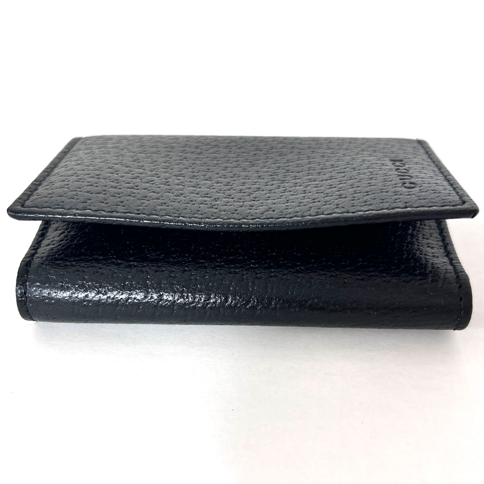 SD7586 新品未使用！ GUCCI グッチ ロゴ 6連キーケース レザー ブラック 033.0959