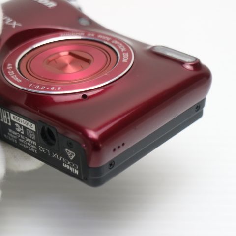 中古 COOLPIX L32 レッド 即日発送 コンデジ Nikon 本体 土日祝発送OK