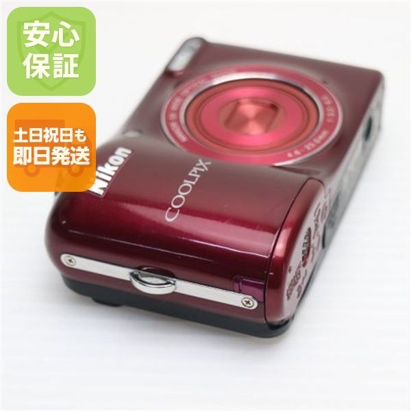 中古 COOLPIX L32 レッド 即日発送 コンデジ Nikon 本体 土日祝発送OK