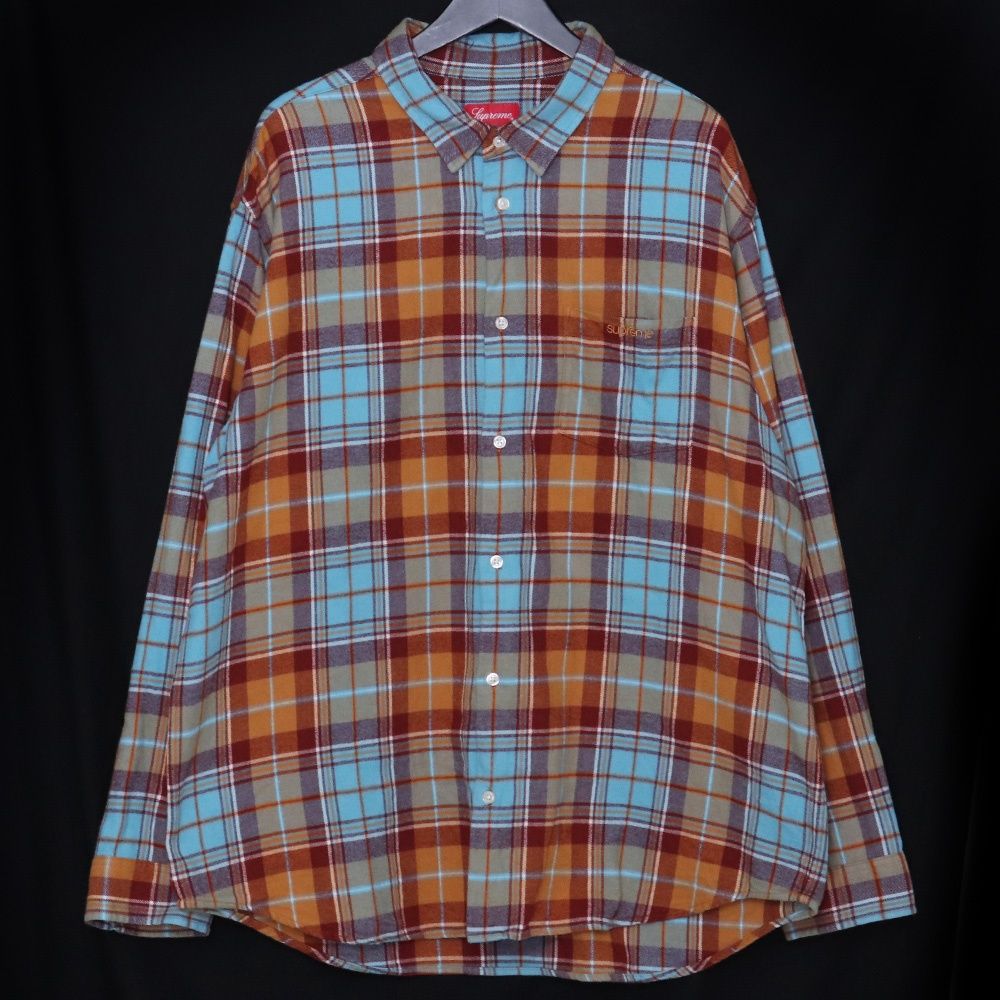 SUPREME Plaid Flannel Shirt XLサイズ ラスト