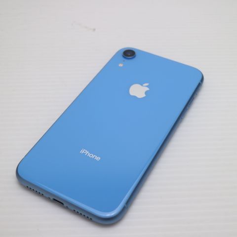 新品同様 SIMフリー iPhoneXR 64GB ブルー スマホ 白ロム 即日発送