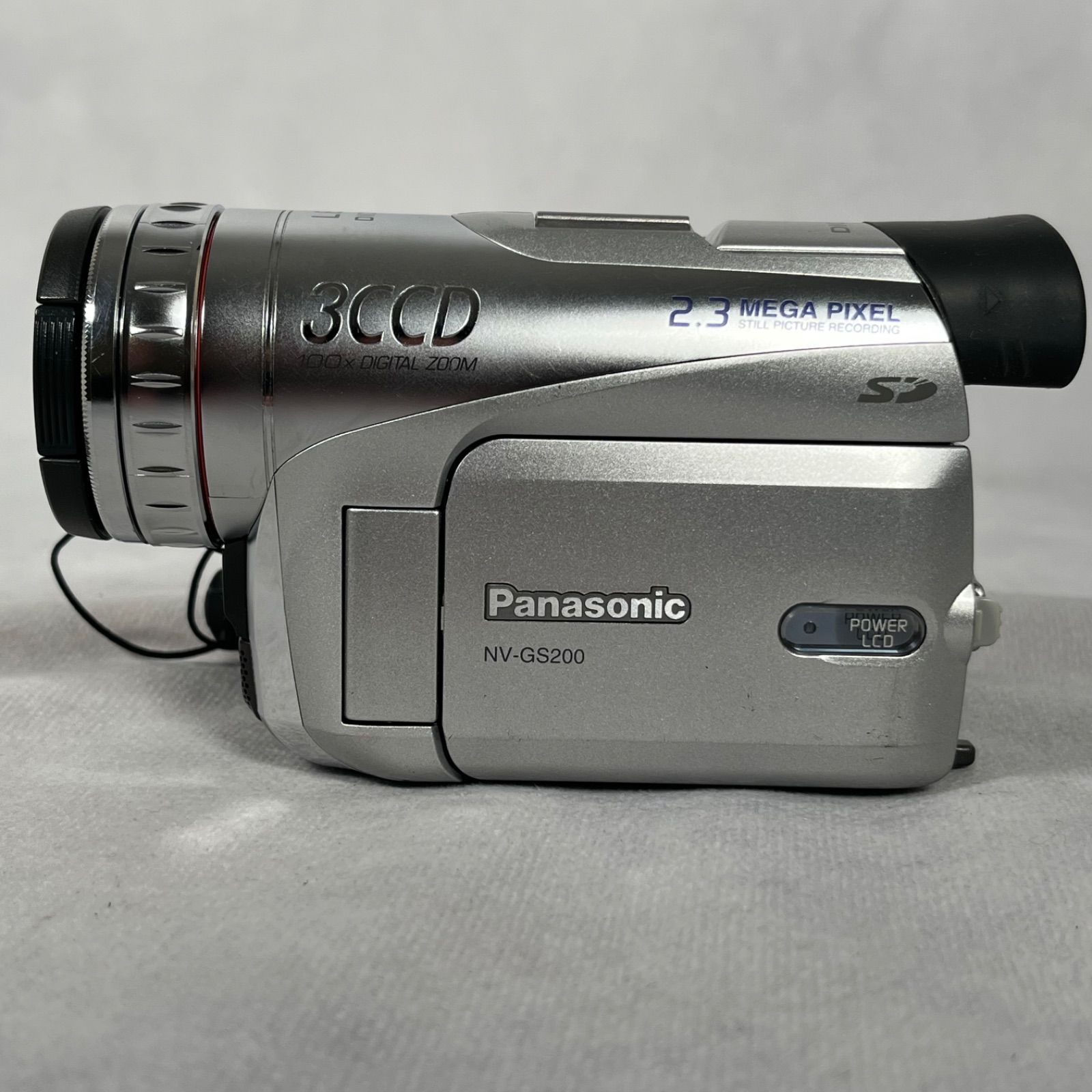 管2605-103】Panasonic パナソニック NV-GS200K ビデオカメラ 光学10倍
