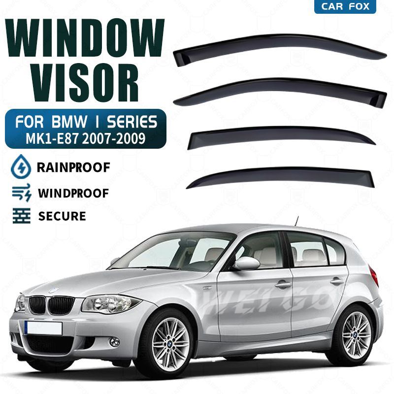 【送料込み】BMW 1シリーズ F20 F40 対応 窓用 雨漏り防止 風切り音低減 スモーク ドアバイザー 外装パーツ 簡単装着 換気快適 車種専用設計 未使用品