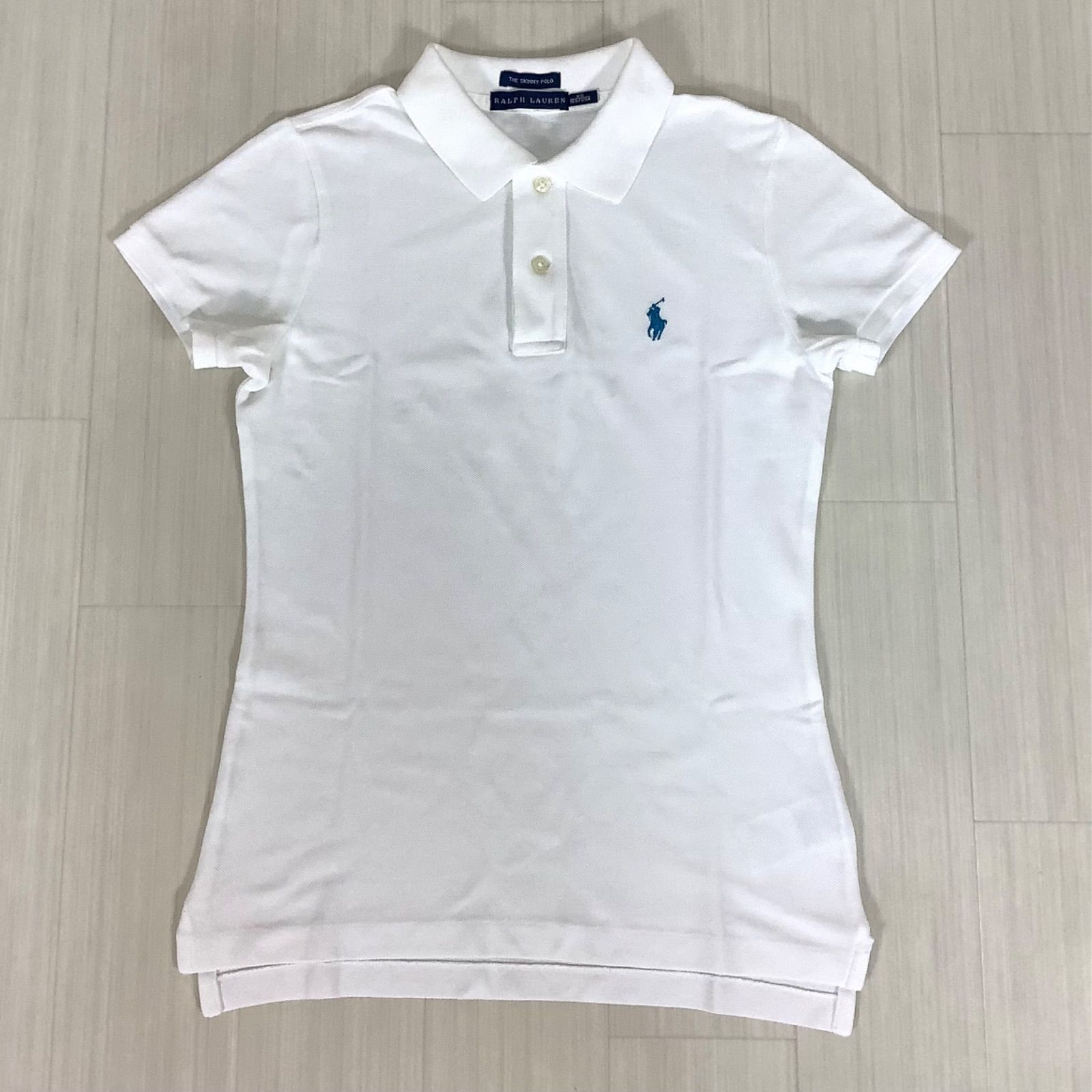 POLO RALPH LAUREN ホワイト ポロシャツ XS RALPH LAUREN ラルフローレン 刺繍ポニー 半袖ポロシャツ XS ホワイト