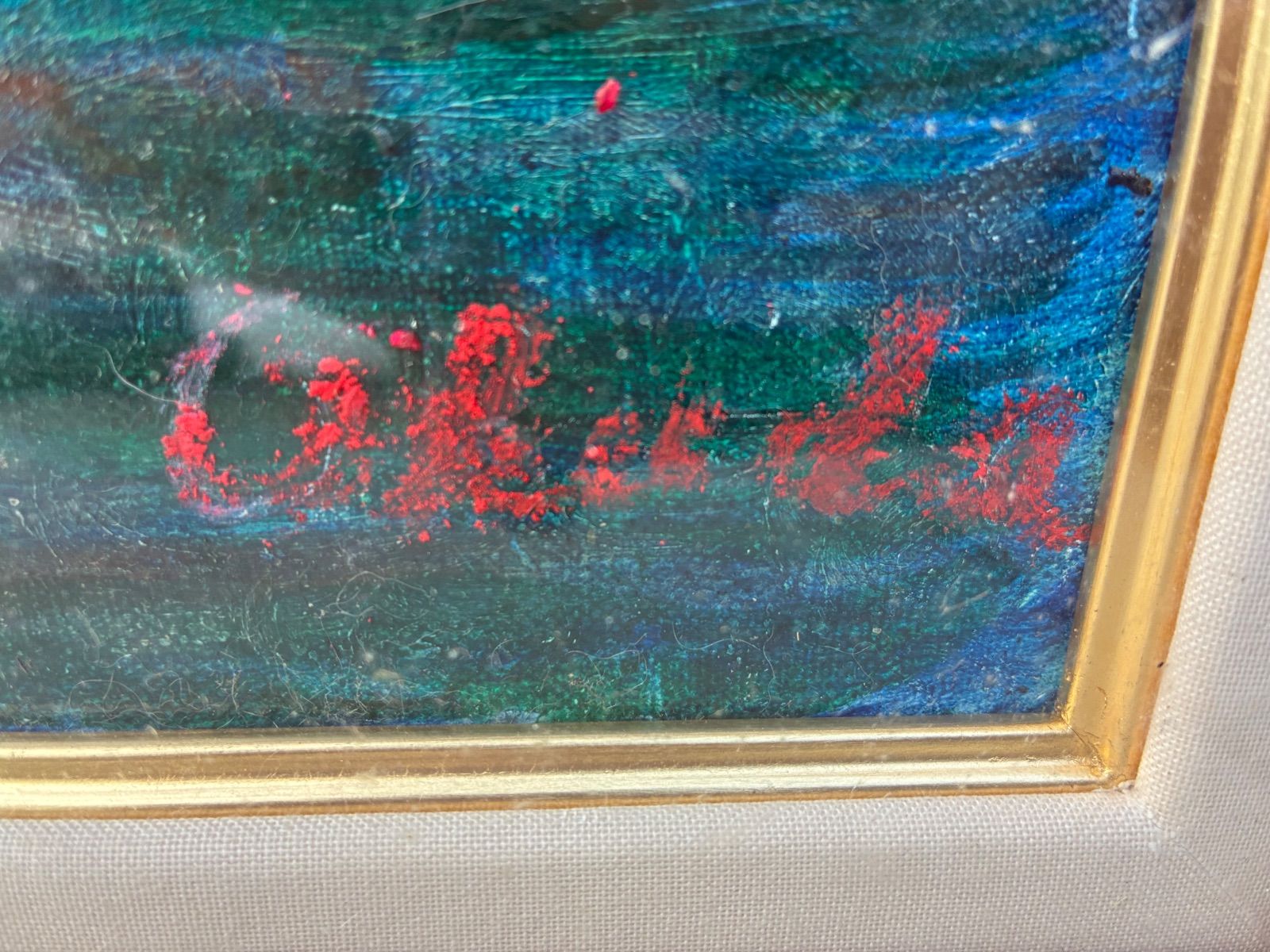 【真作】絵画　油彩6号　ヴェネツィア大運河　A93 油彩『ヴェネツィアの運河』F6号 サイン有 額装 - メルカリ