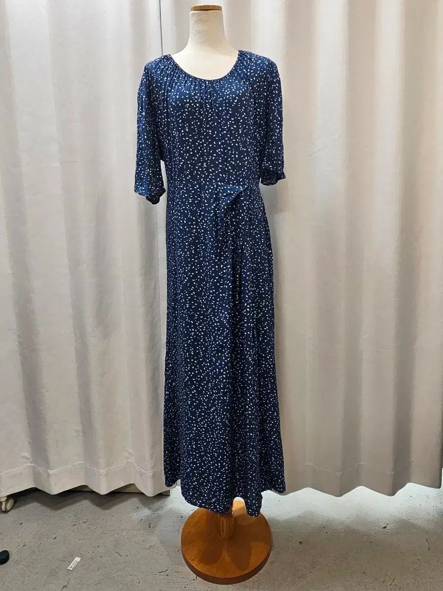 ORR フラワー ドット ロング丈ワンピース 新品