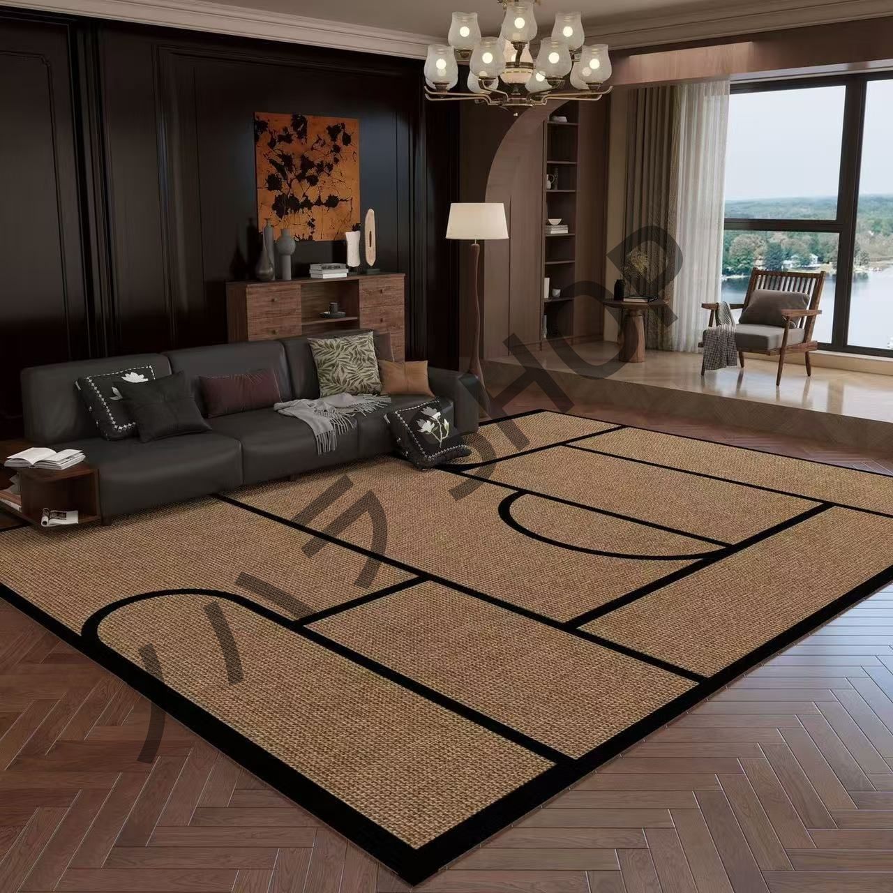カーペット/200*300cm/滑り止め付き ラグマット ベッドルーム リビングルーム 寝室の部屋 /多機能使用 マット/カーペット #B145