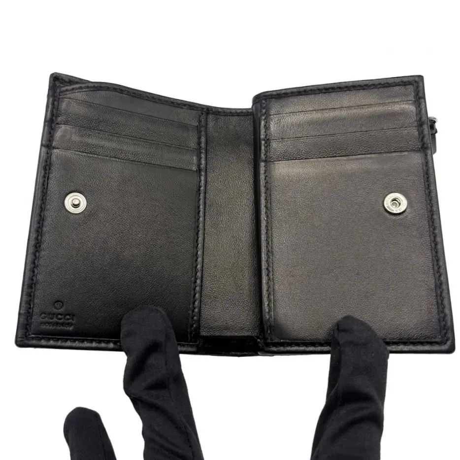 【極美品・未使用】GUCCI(グッチ) レザー ダブルG コンパクトウォレット キルティングレザー 773427 【極美品・未使用】GUCCI(グッチ) レザー ダブルG コンパクトウォレット キルティングレザー 773427