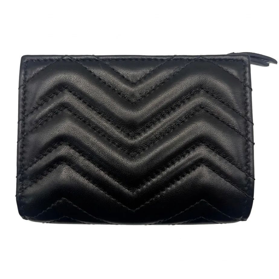 【極美品・未使用】GUCCI(グッチ) レザー ダブルG コンパクトウォレット キルティングレザー 773427 【極美品・未使用】GUCCI(グッチ) レザー ダブルG コンパクトウォレット キルティングレザー 773427