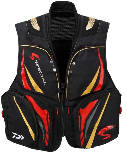 ダイワ スペシャル バリアテック(R) ショートベスト DV-1025 ブラック Lサイズ｜鮎ベスト daiwa 釣具