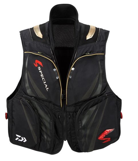 ダイワ スペシャル バリアテック(R) ショートベスト DV-1025 マスターブラック XLサイズ|鮎ベスト daiwa 釣具