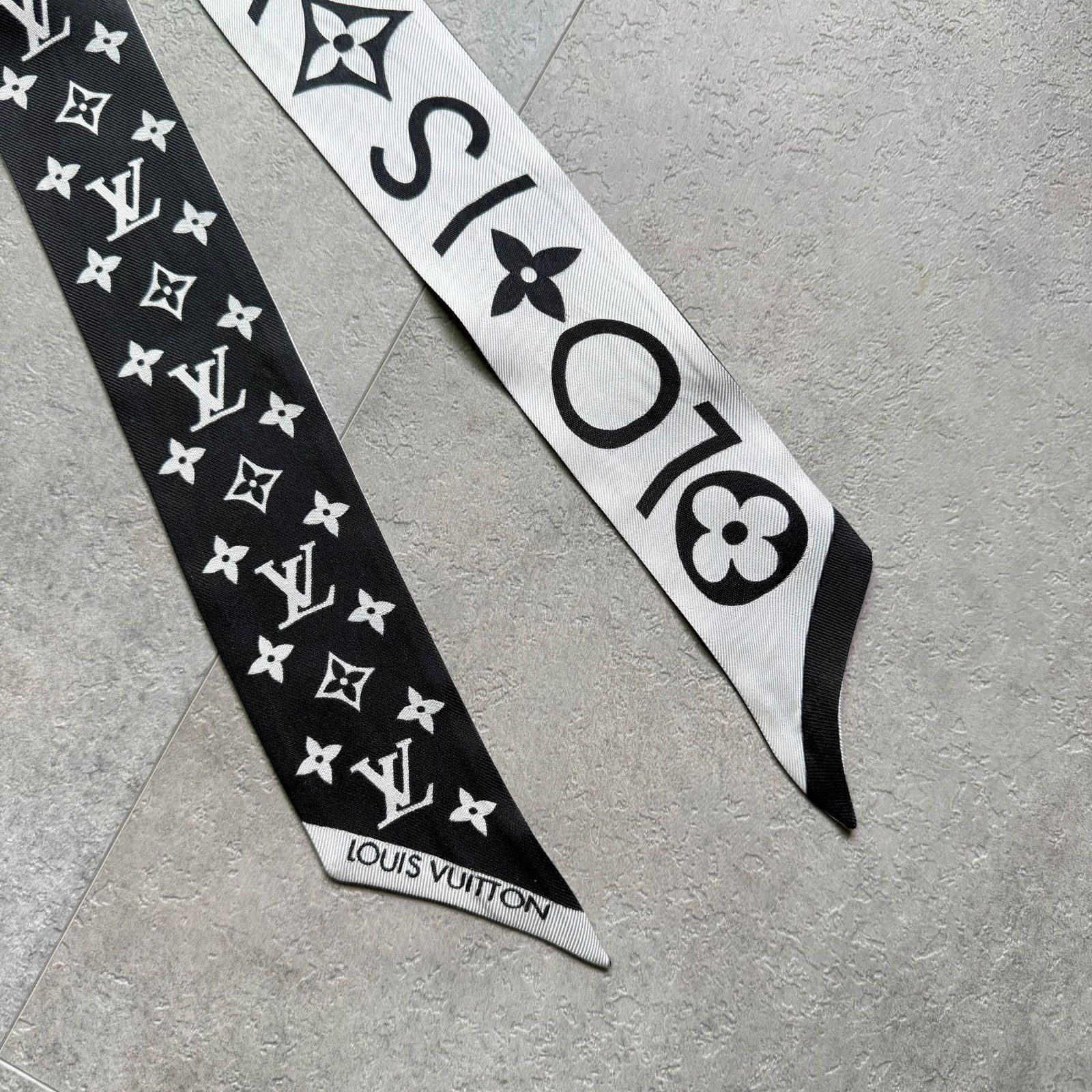 ルイヴィトン スカーフ 黒 LOUIS VUITTON ブラック スカーフ
