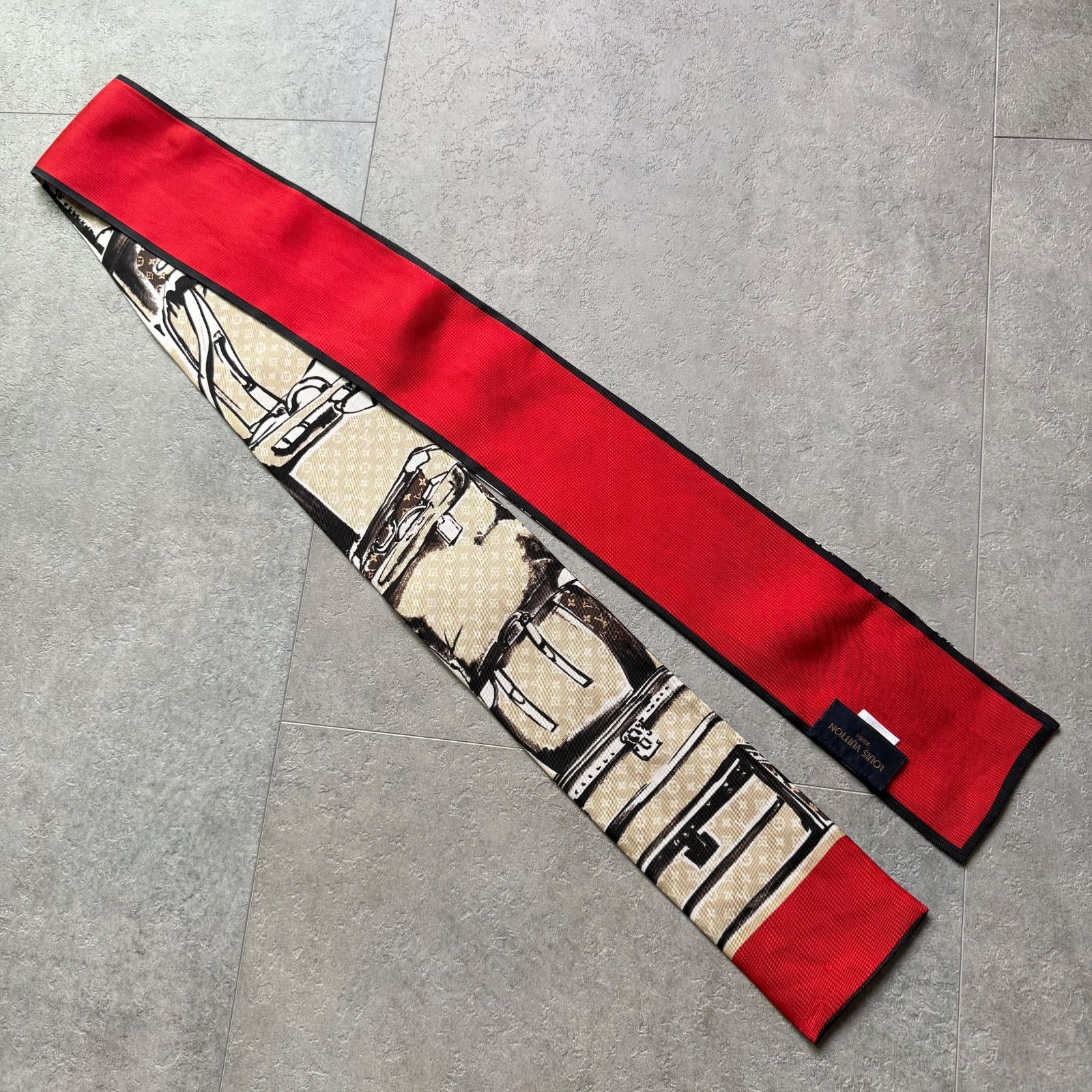 LOUIS VUITTON ルイヴィトン バンドー トランク シルク ツイリー