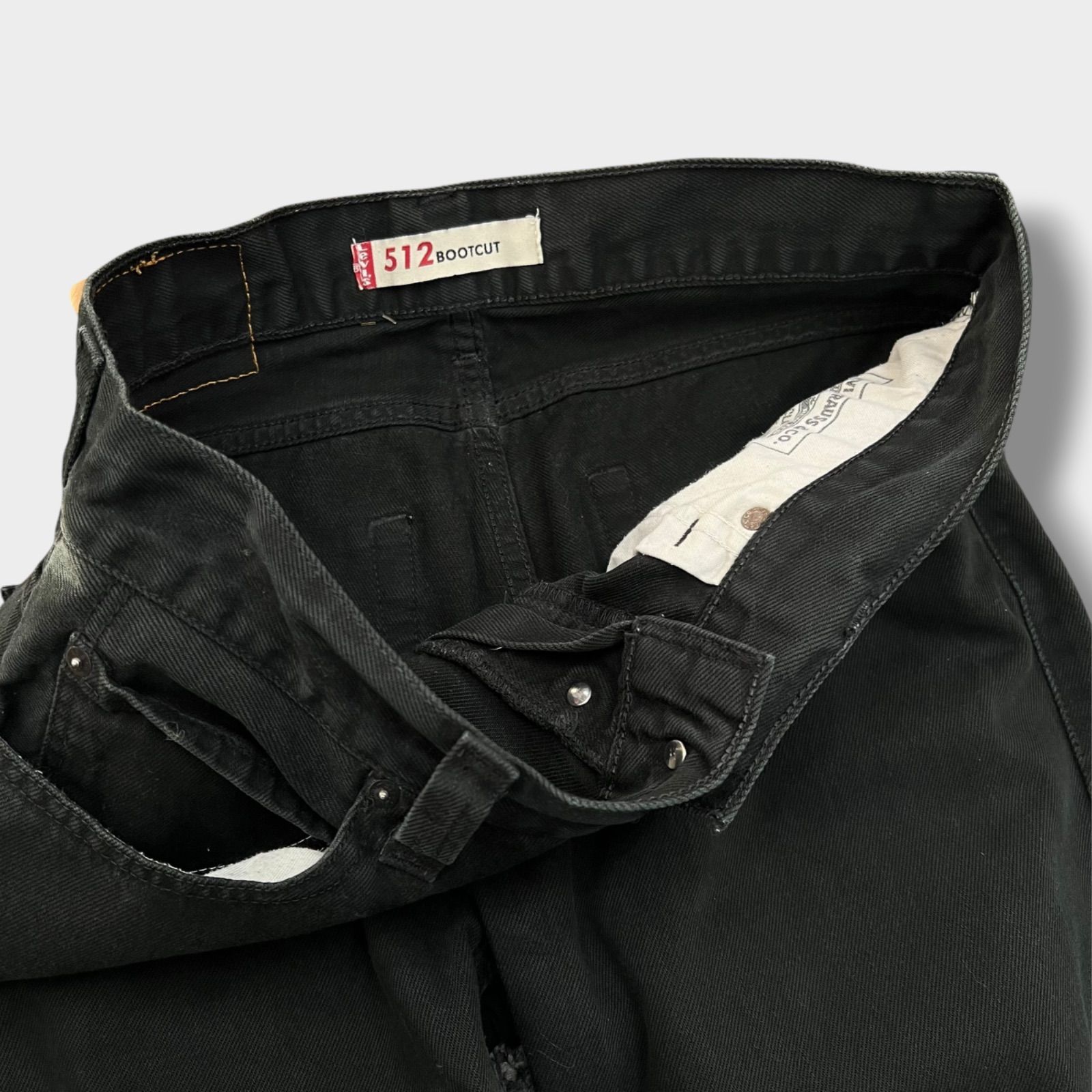Levi's 512 BOOTCUT ブラックデニム ブーツカット フレア 黒 Y2K 2009