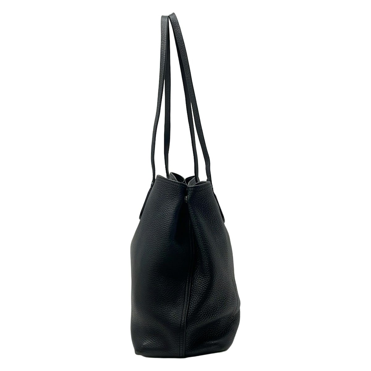 LONGCHAMP(ロンシャン) トートバッグ ロゾ 黒 レザー - メルカリ