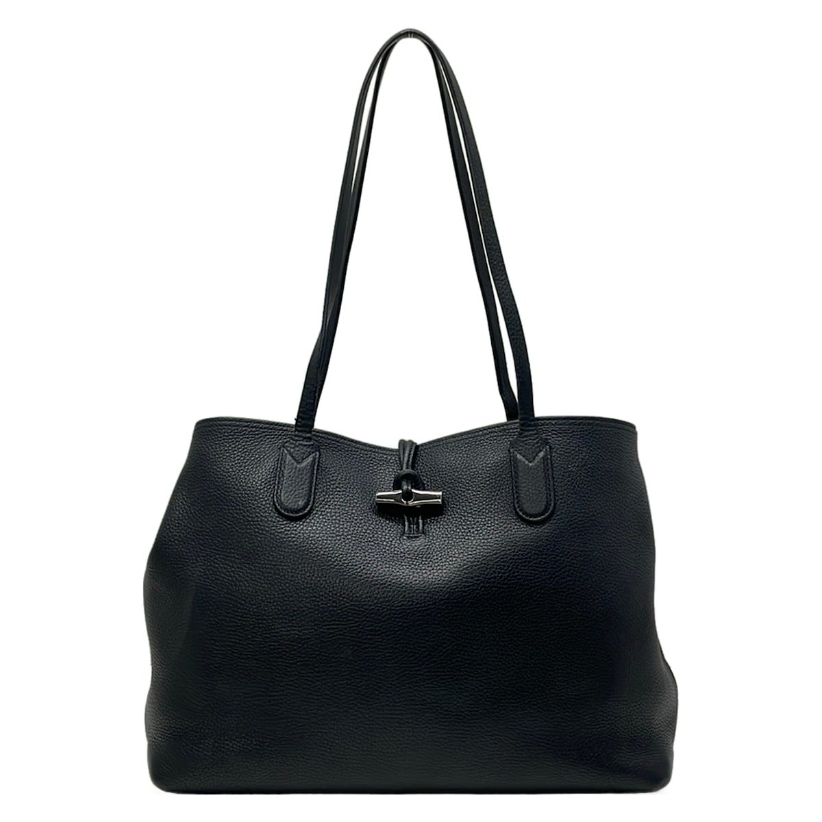 LONGCHAMP(ロンシャン) トートバッグ ロゾ 黒 レザー