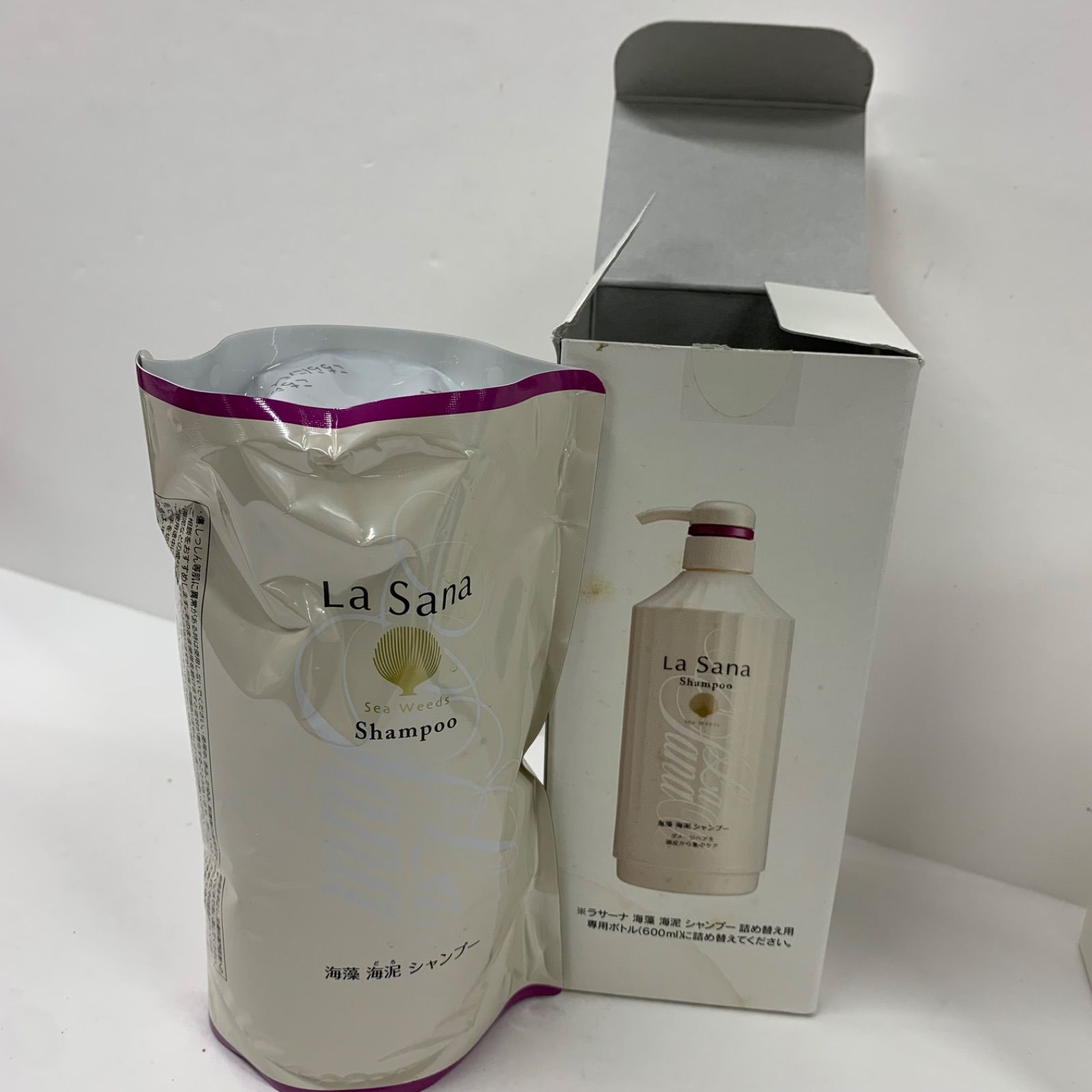 M4664 LaSana ラサーナ 海藻 海泥 シャンプー 詰め替え用 600ml 計2点