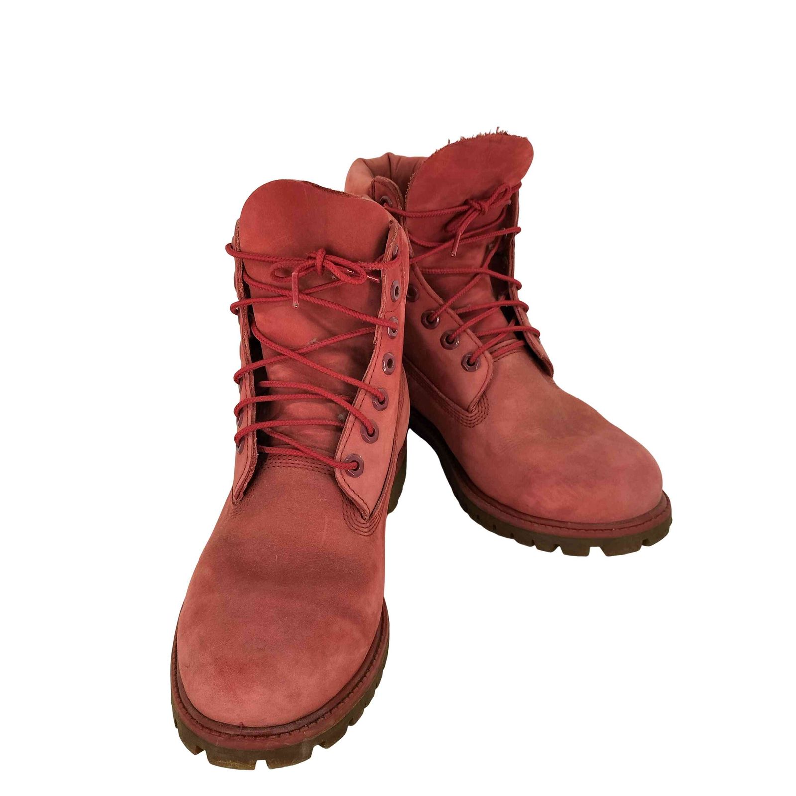 ティンバーランド Timberland 6inch Premium Boots RED NUBUCK メンズ UK：9.5