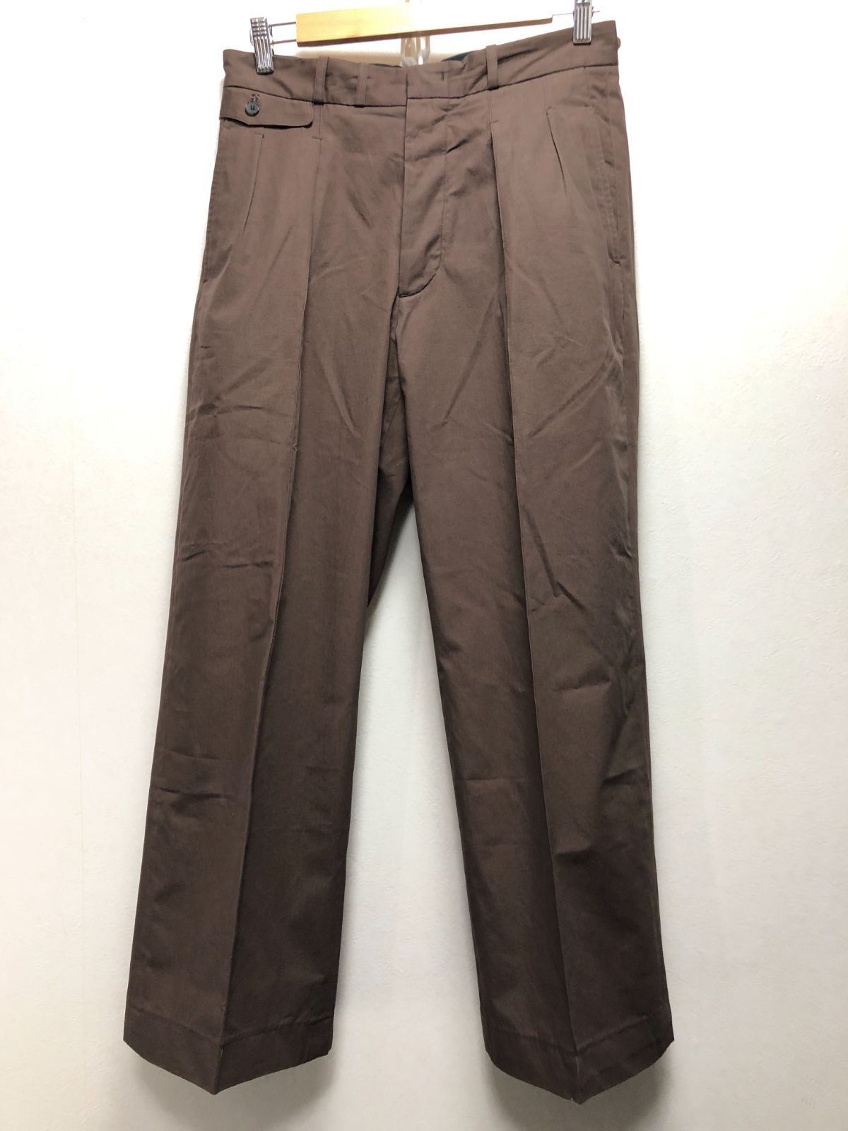 085052 25ss OLD JOE DOUBLE-PLEATED BUGS TROUSER 30 ダブルプリーテッド バギー プリーテッド トラウザー タック パンツ ワイド BARK OLDJOE オールドジョー 251OJ-PT11 17,750円