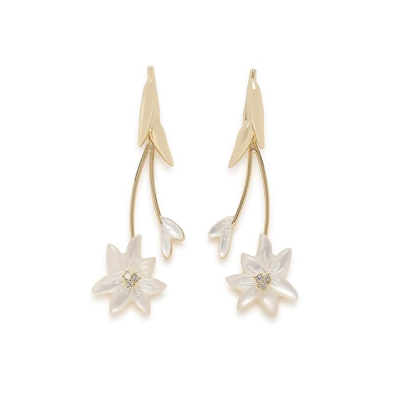 [セルフォード] 【REDOUTE】フラワーピアス CWGA262519 レディース WHT F