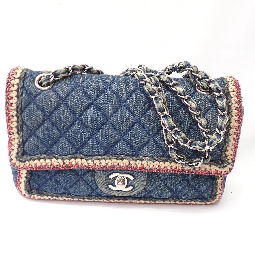Ft1348271 シャネル ショルダーバッグ デニム マトラッセ ココマーク レディース CHANEL 中古