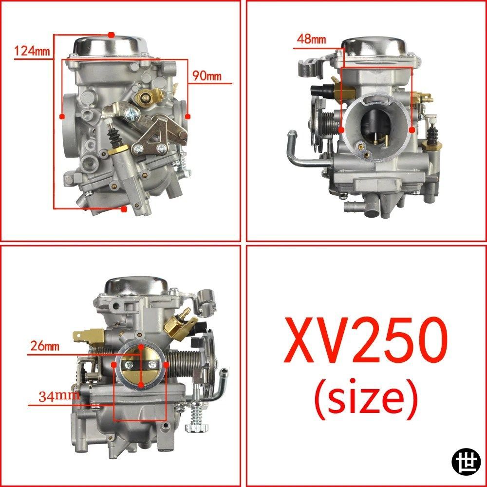 XV250 26MM キャブレターアセンブリ VX 250 VIRAGO 250 V-STAR 250 ROUTE 66 1988-2014 オートバイ